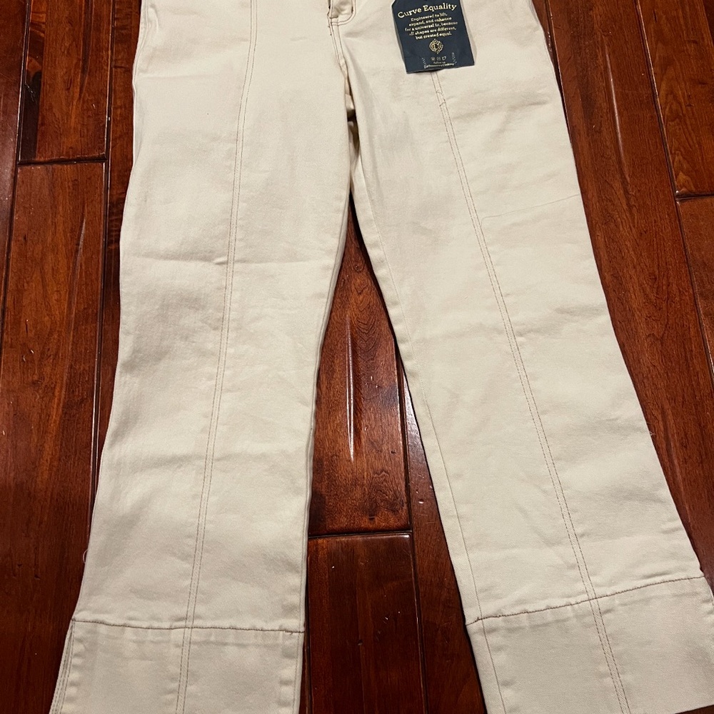 Democracy Cream Ankle Pants